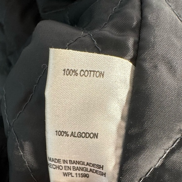 Vintage Khaki Shirt Jacket Shacket Quilted Lining Chest Pockets Workwear - Picture 4 of 5